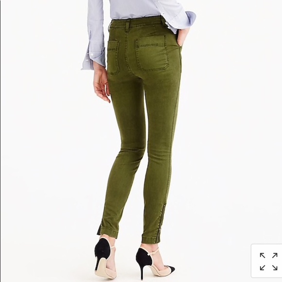 J.Crew Grey Skinny Cargo Pants with Zippers - Picture 4 of 5